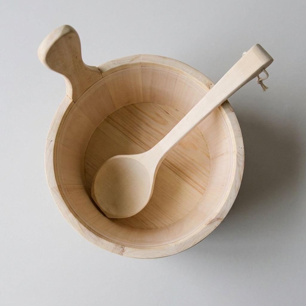 Sauna Set Kübel und Kelle für Aufgüsse
