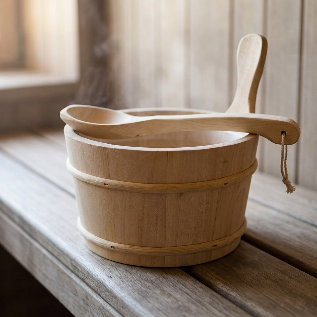 Vorteile des Sauna Sets Kübel und Kelle