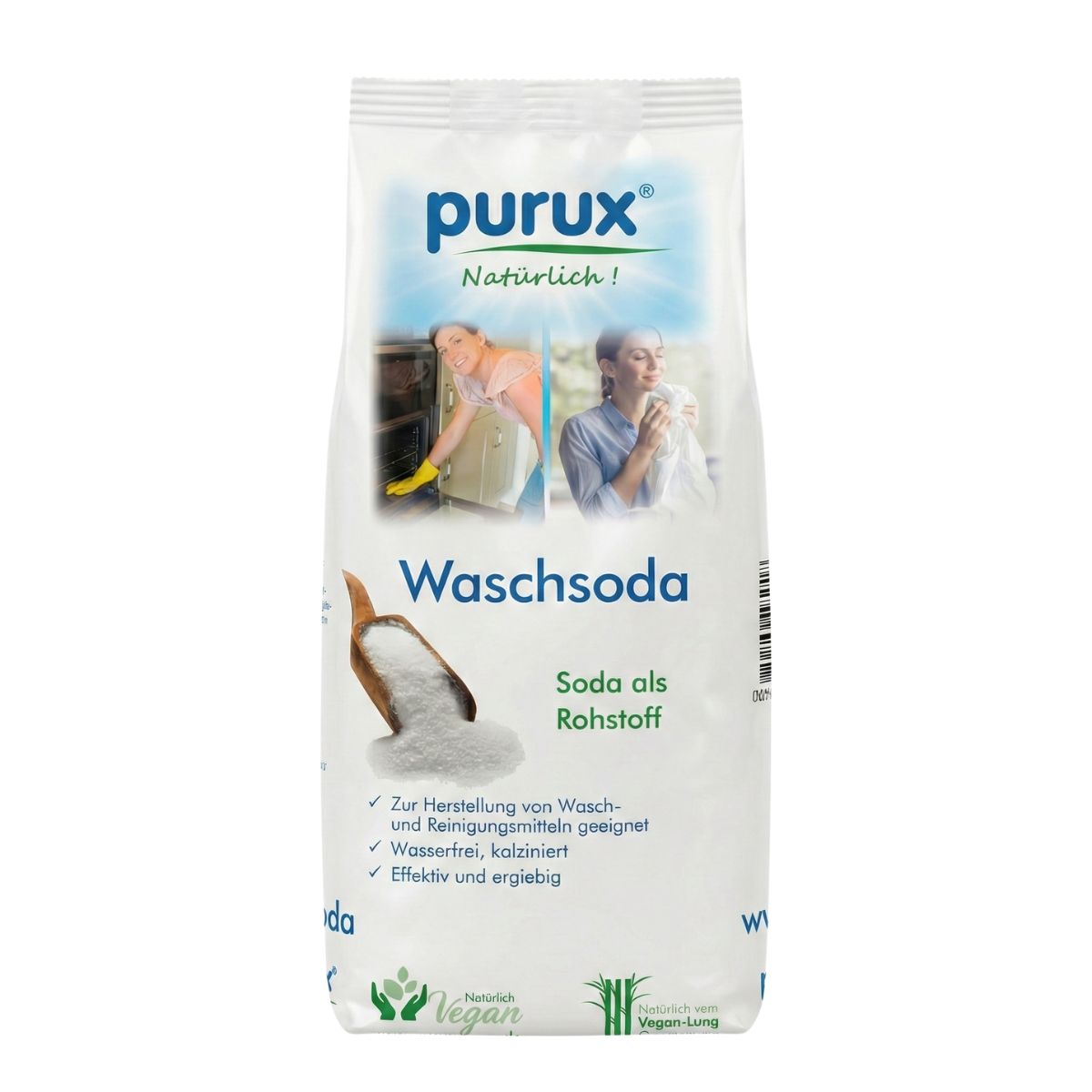 purux Waschsoda 1 kg im nachhaltigen Beutel