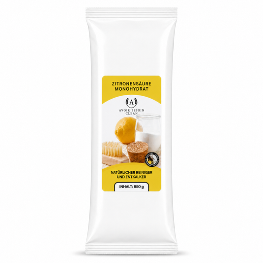 Zitronensäure Nachfüllpack 850 g – Refill für die 1 kg Dose, Lebensmittelqualität E330