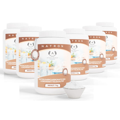 Natron Großvorrat – 6x 1 kg in der praktischen Frische-Dose