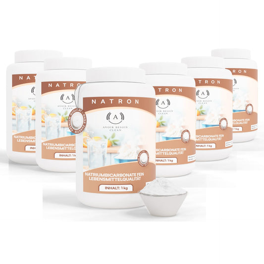 Natron Großvorrat – 6x 1 kg in der praktischen Frische-Dose