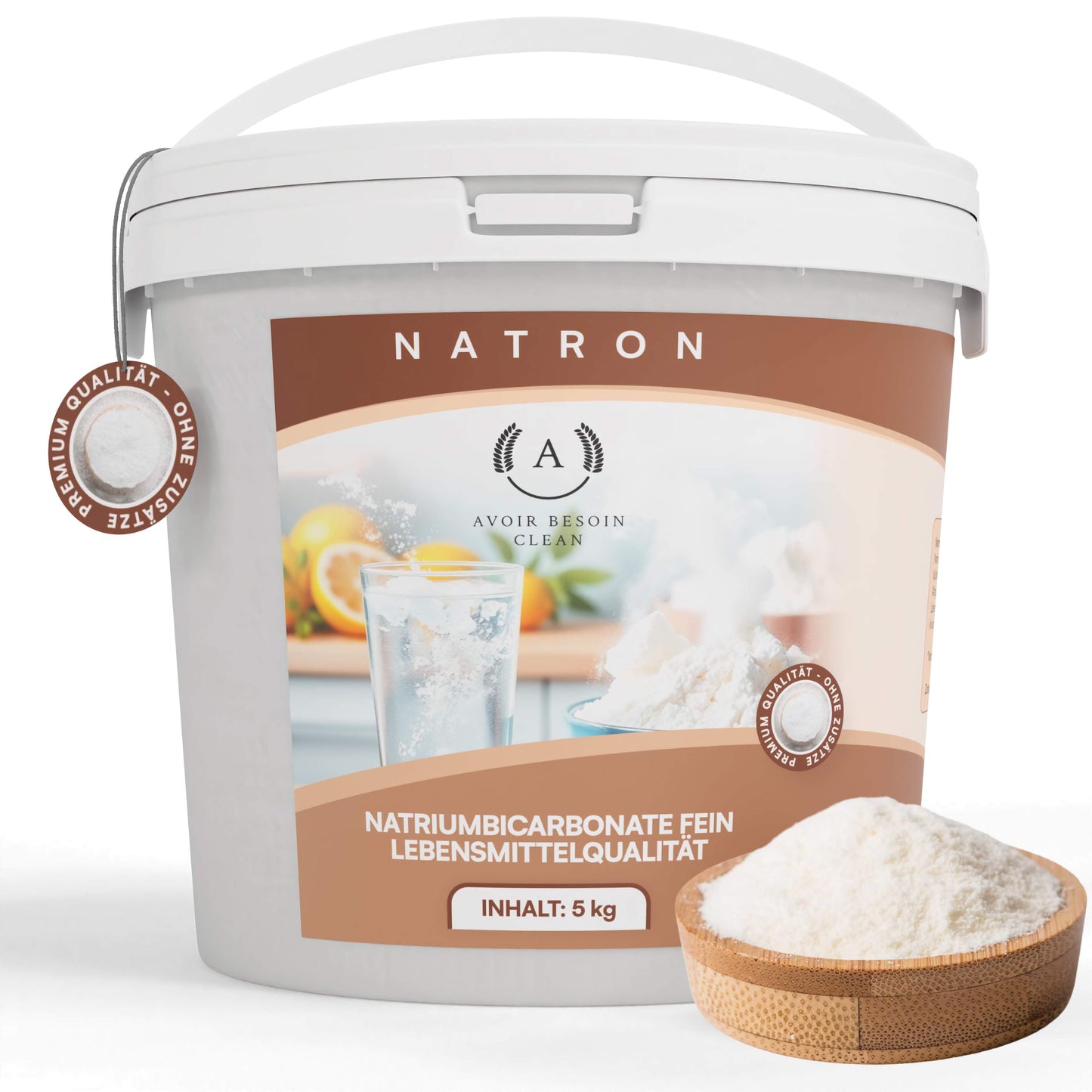 Natron Pulver 5 kg - Lebensmittelqualität E500ii