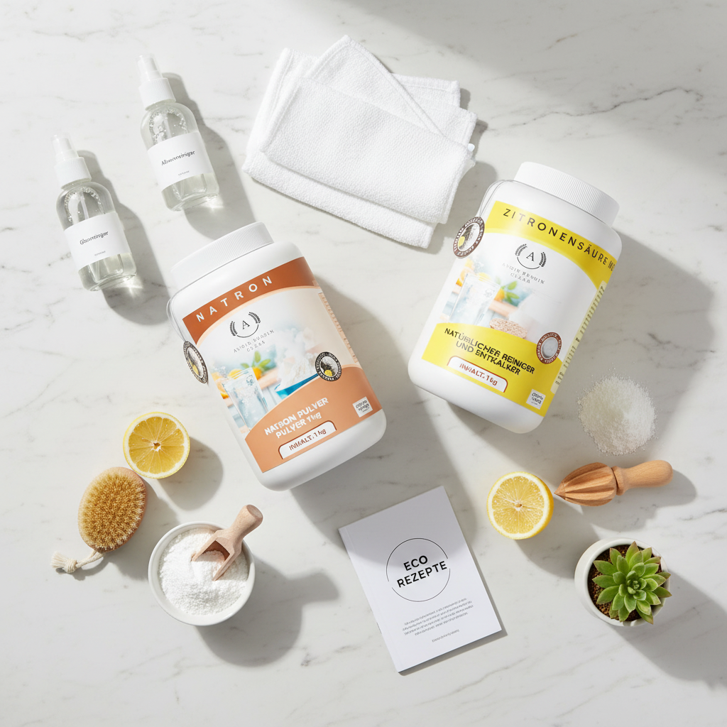 Produkt Flatlay mit Zubehör